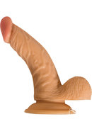 Real Skin All American Whoppers Dildo With Balls 6.5in - Vanilla