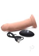 Swell 7x Inflatable And Vibrating Silicone Rechargeable Dildo With Remote Control 7in - Vanilla